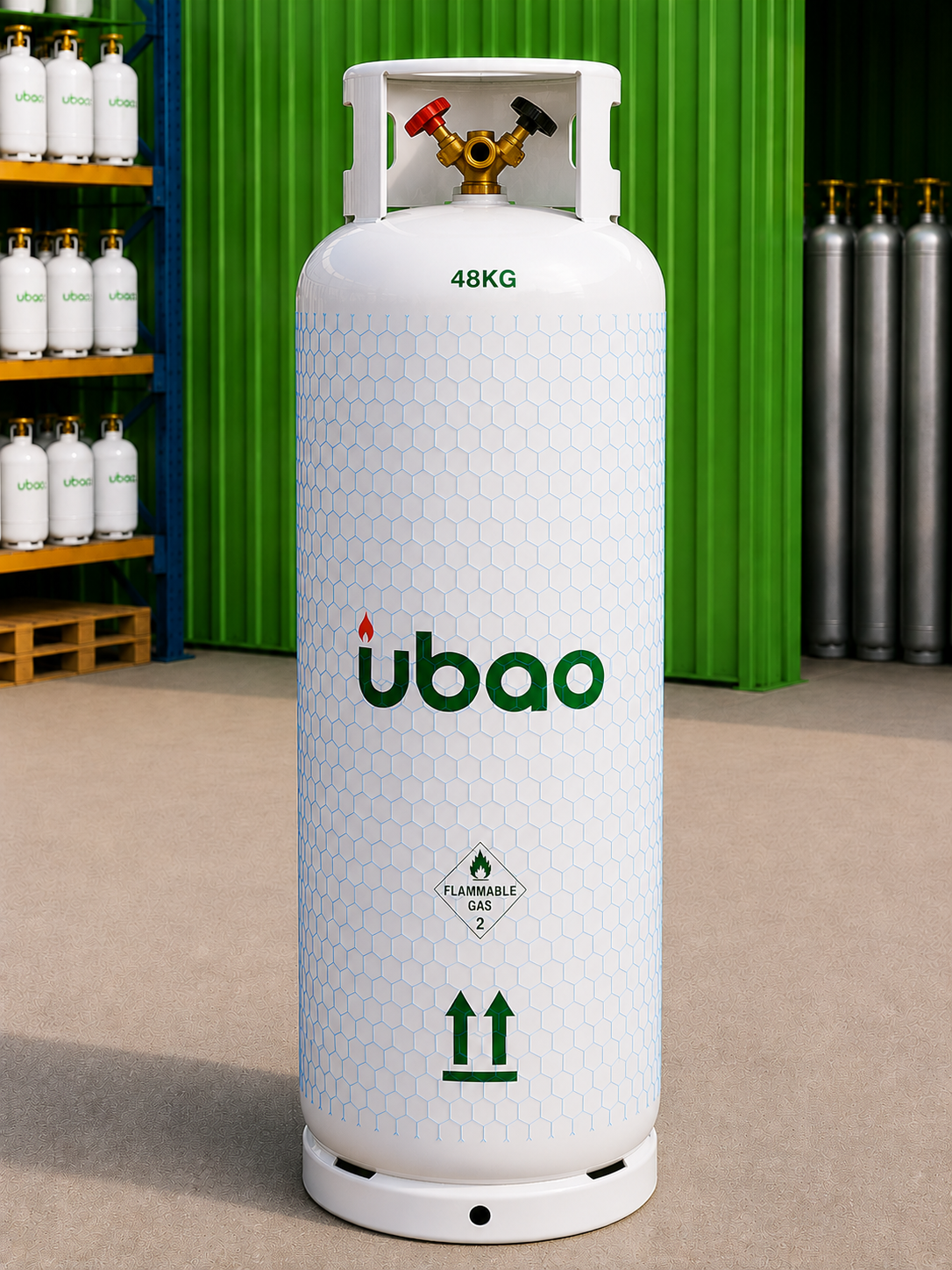 48kg Double Valve LPG gas cylinder from Skyline Gas